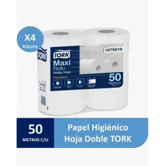 TORK - PAPEL HIGIÉNICO PREMIUM DOBLE HOJA – 50METROS POR ROLLOS | 32 ROLLOS