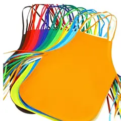 GENERICO - Delantal para Niños Apto Para Sublimación Multicolores Pack 12