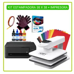 GENERICO - Estampadora plana Automatica 38x38cm Hoby Press + L3310