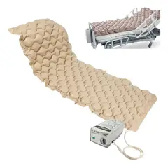 GENERICO - Colchón Antiescaras con Motor Bomba de Aire Colchón Clínico Lavable de 1 Plaza Color Beige