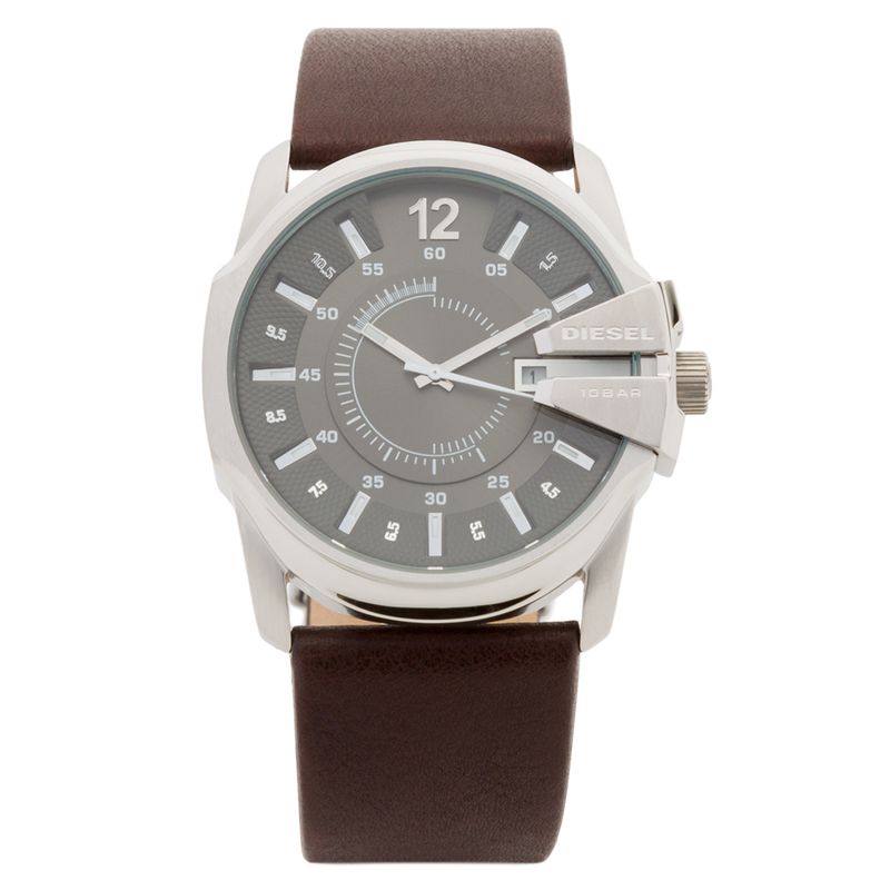 DIESEL - Diesel Reloj Análogo Hombre con Correa de Cuero DZ1206