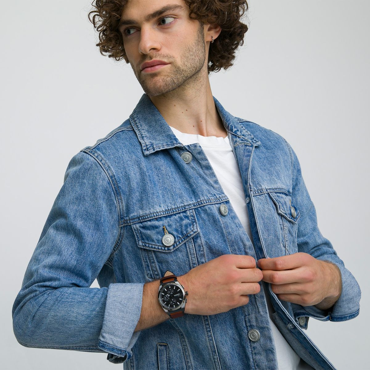 FOSSIL - Fossil Reloj Análogo Hombre con Correa de Cuero FS5799