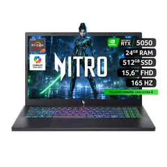 ACER - Notebook ANV15-A31-R88H-1/AMD Ryzen 7 170 / NVIDIA RTX 5050/24GB RAM /512GB SSD /15.6"FHD165Hz