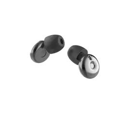 WOO EARPLUGS - Tapones Auditivos Reductores de Ruido Woo Switch Ajustables 3 Niveles 18/23/27 dB color Negro