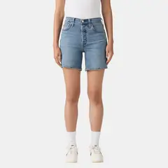 LEVIS - Short Mujer 501 Mid Thigh Azul