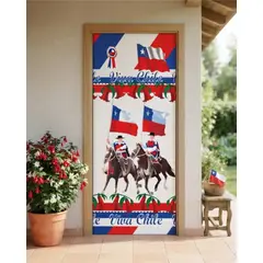 MYLHOGAR - Decoracion 18 De Septiembre Chileno Funda Para Puerta