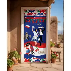 MYLHOGAR - Decoracion 18 De Septiembre Chileno Funda Para Puerta
