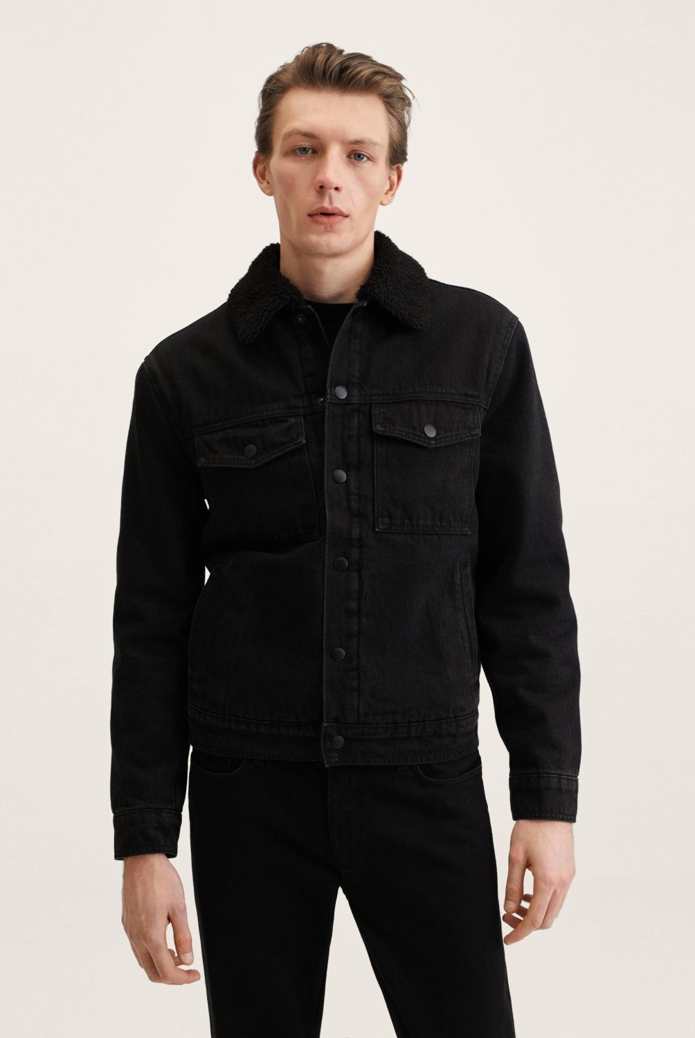 MANGO MAN - Chaqueta Chiporro Denim Hombre