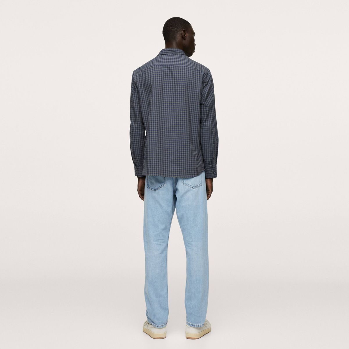 MANGO MAN - Mango Man Camisa Franela Cuadros Hombre