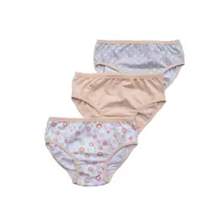 PUMUCKI - Set de tres Calzoncillos 100% Algodón Niña