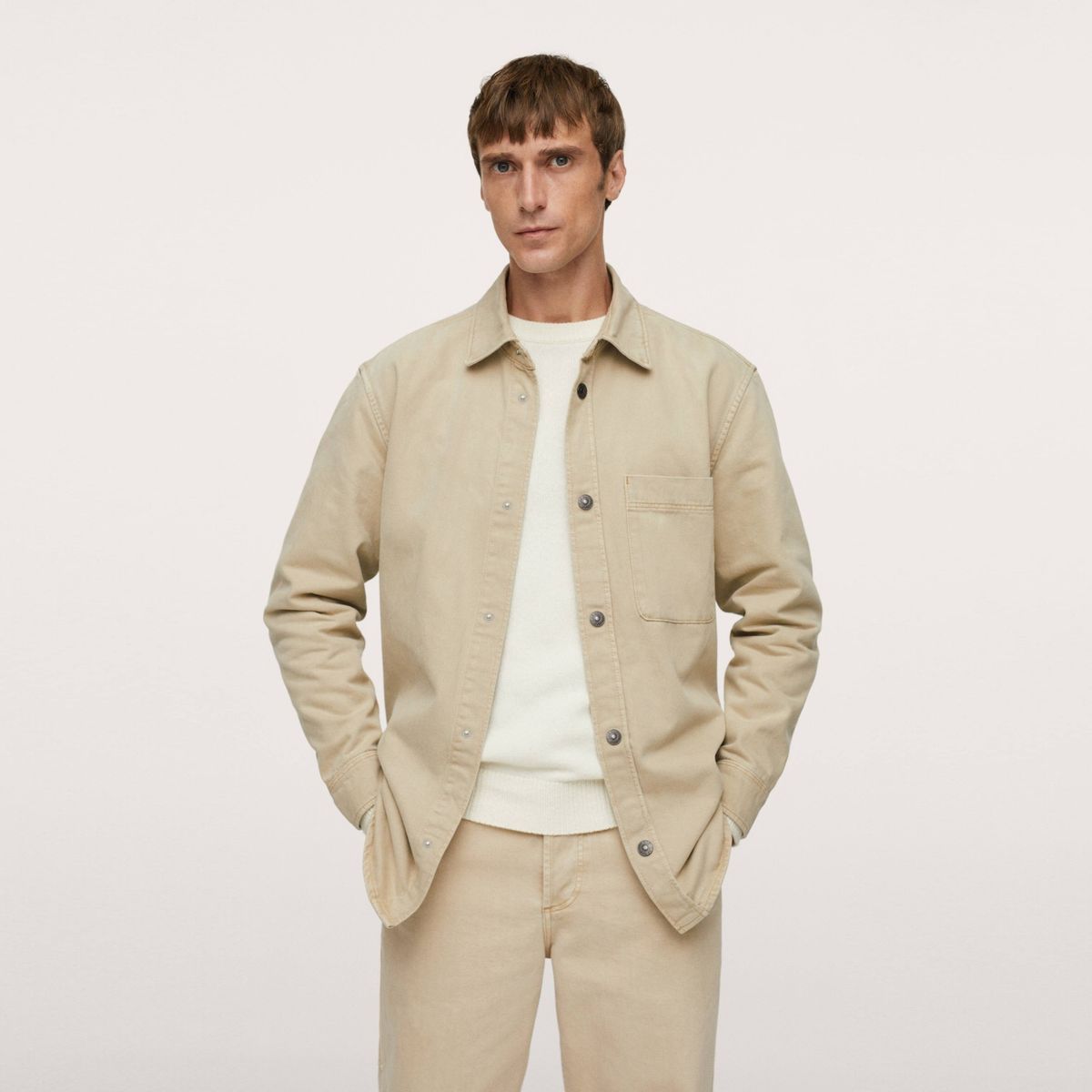 MANGO MAN - Sobrecamisa Denim Worker Hombre