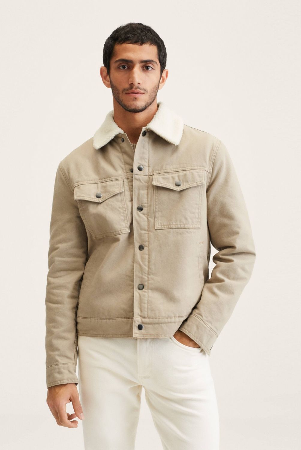 MANGO MAN - Chaqueta Chiporro Denim Hombre