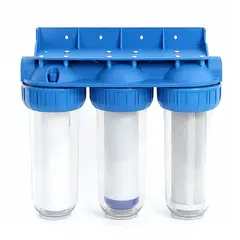 GENER - Filtro Purificador de Agua 3 Etapas 10 Pulgadas 5 Micras