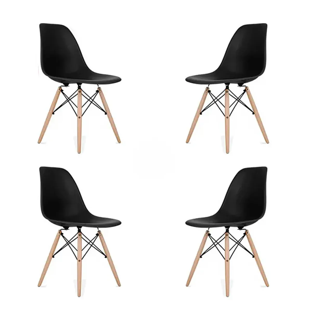 Silla Eames Clasica Negra para Comedor, marca GENERICO - Foto 2