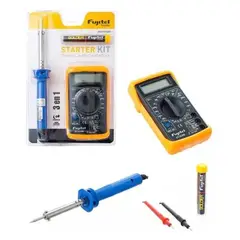 FUJITEL - Kit Tester Cautín Soldadura 30W 6130 Multitester Digita