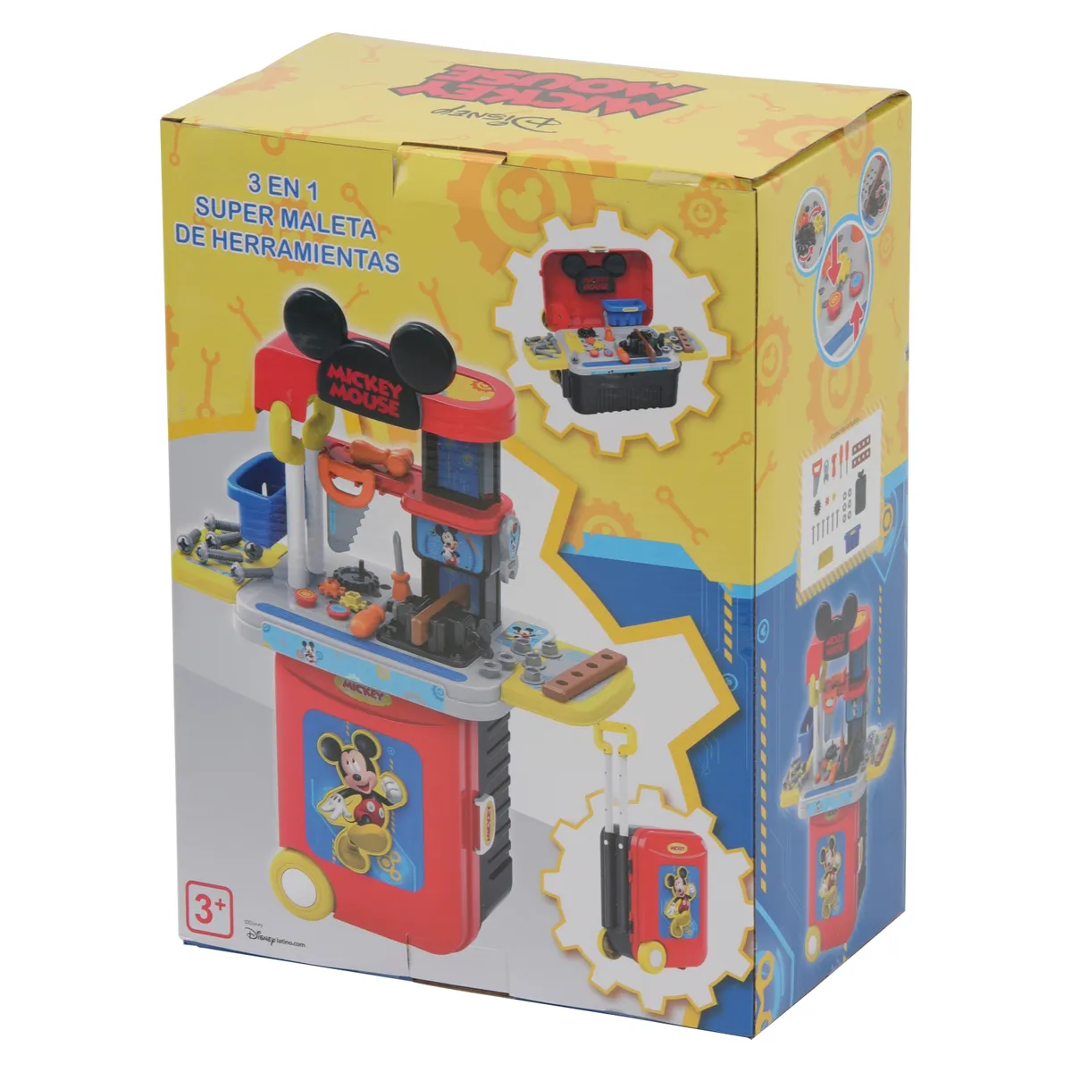 INFANTOYS - Maleta de Herramientas 2 en 1 Mickey Mouse