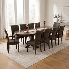 MSA MUEBLES SANTA ANA - Juego de Comedor 10 Sillas Tibet