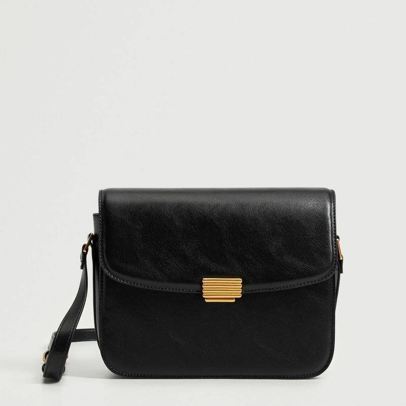 MANGO - Bolso Cruzado Solapa Agatha Mujer