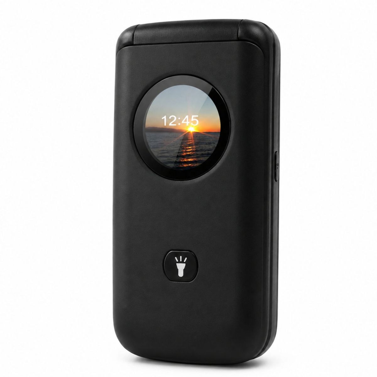 TECNOLAB - Celular Senior 4G Liberado Flip SOS Adulto Mayor Negro - PS