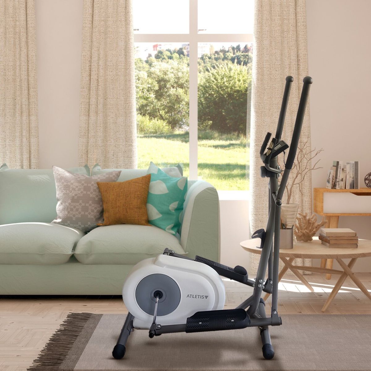 ATLETIS - Bicicleta Elíptica Atletis Yq-2302B Gris