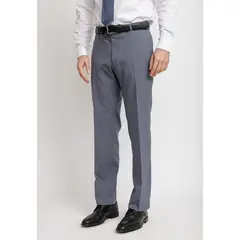 TRIAL - Pantalón Hombre Formal Lana S100'S Mix&Color Azul Piedra