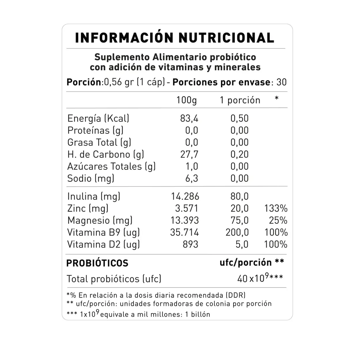 NUP - Probiótico NUP! Pyloriff 40 Billones - Salud Digestiva