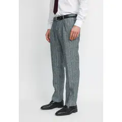 TRIAL - Pantalón Hombre Formal Lino Classic Azul Marino