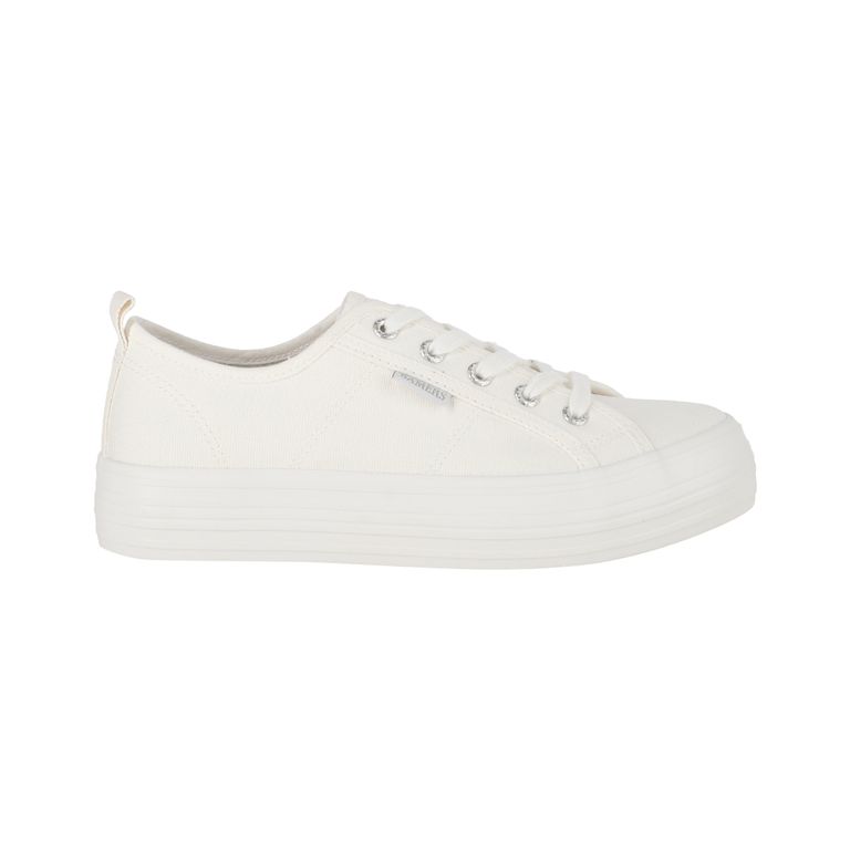 Zapatillas Mujer con Plataforma New Canvas III Blanco