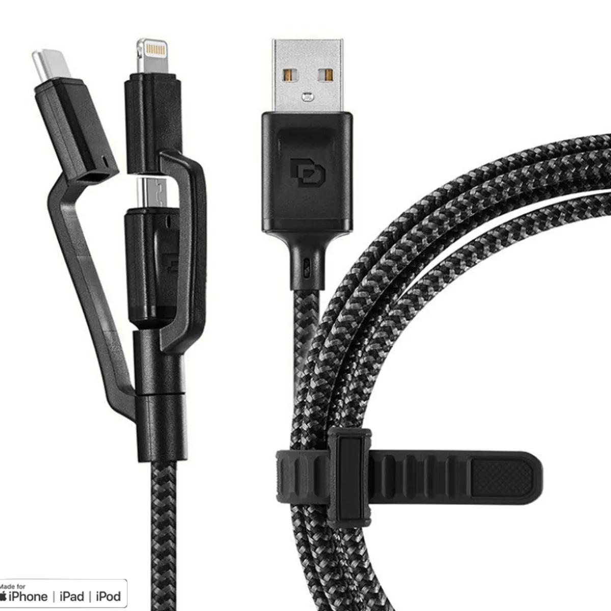 DUSTED - Cable 3 En 1 - Tedge - Micro Usb, Usb C, Dusted