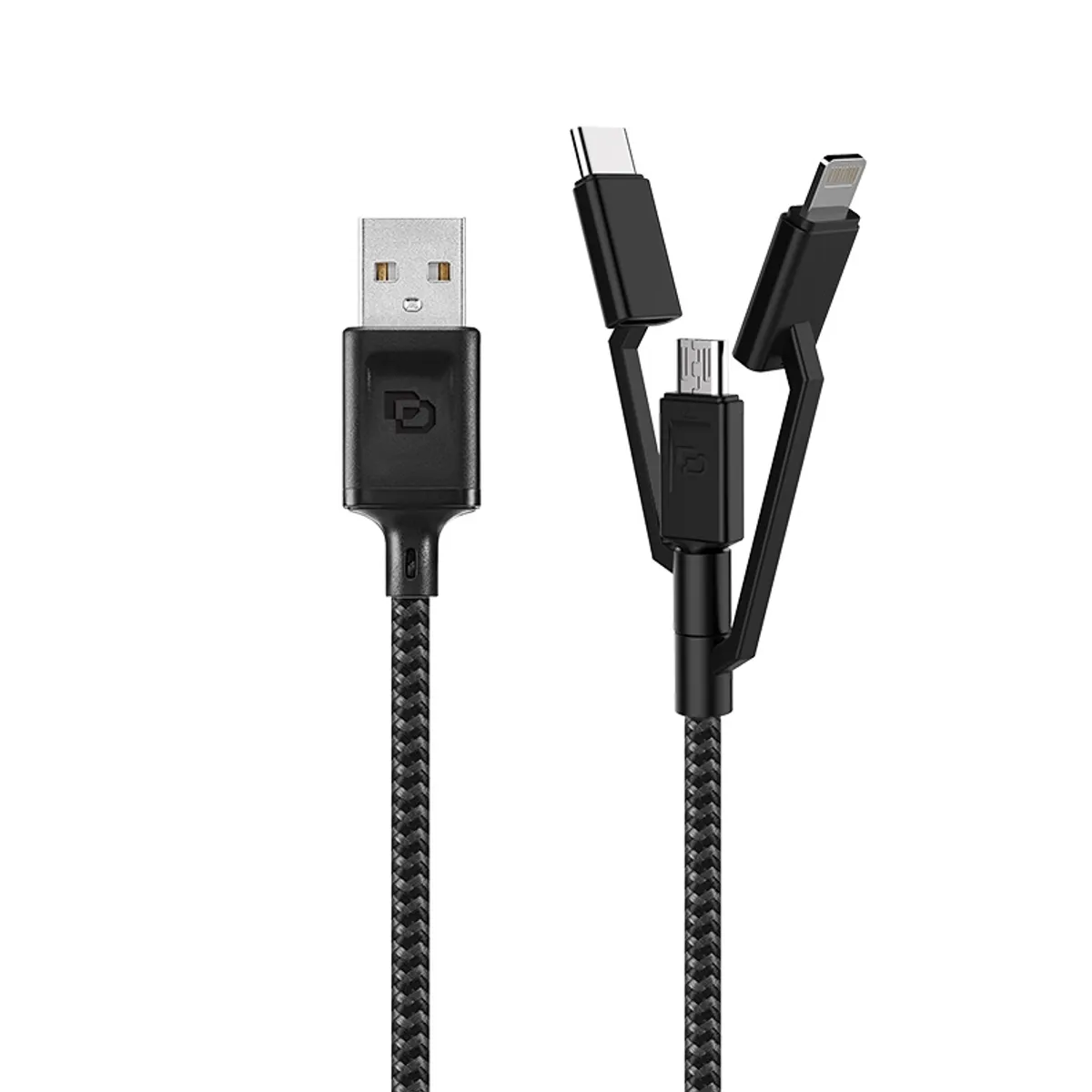 DUSTED - Cable 3 En 1 - Tedge - Micro Usb, Usb C, Dusted