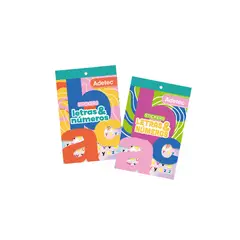 ADETEC - Block de Stickers con Letras y Números para Decorar