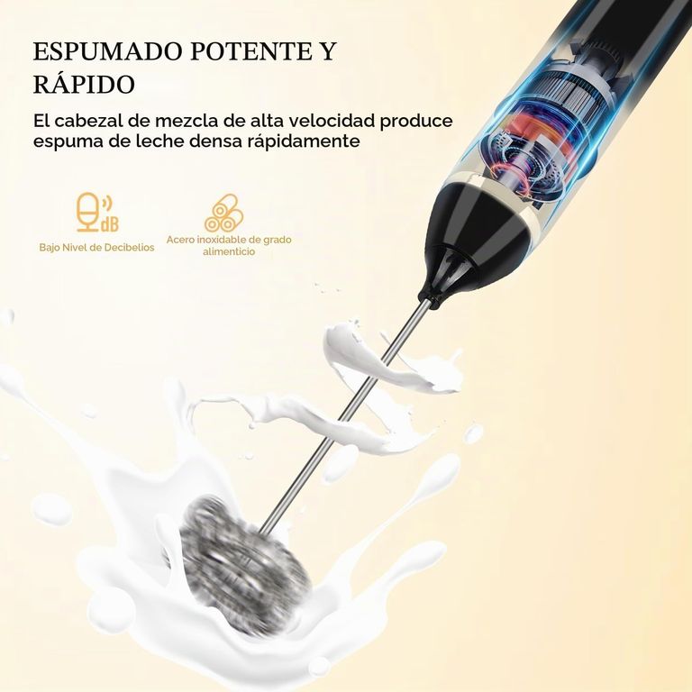 BATIDOR  MAS MEZCLADOR DE LIQUIDOS INALAMBRICO RECARGABLE