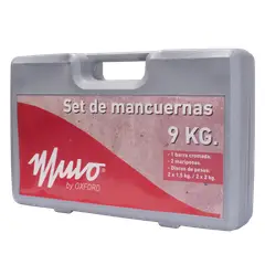 MUVO BY OXFORD - Set de Mancuernas 1Pz X 9 Kg