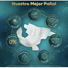 PAMPERS - Pañal Protección Insuperable Talla M 62 Un