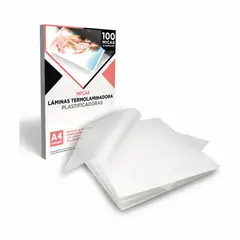GENER - Láminas para Termolaminado A4 80 Micras Pack 100 Unidades
