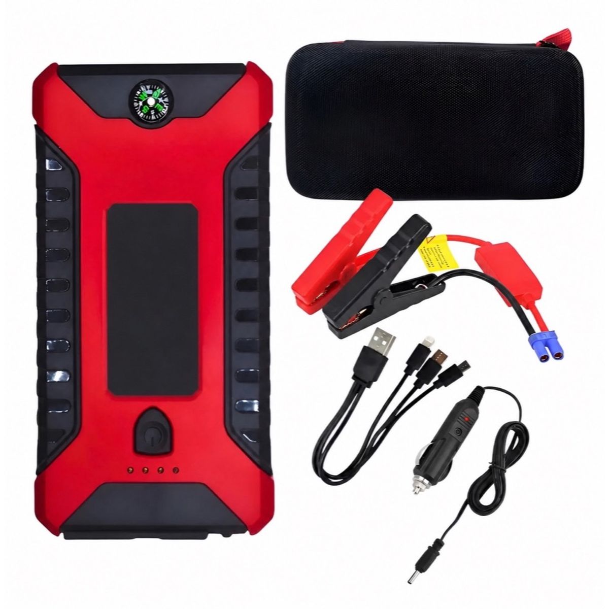 GENER - Partidor de Batería 12V 600A con Powerbank y Linterna LED