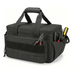 GENERICO - Bolso Porta Herramientas 11 Bolsillos 36,7 cm Negro
