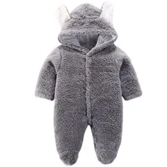 DANWEILE - Body para bebé Body Parka, otoñoinvierno-Gris
