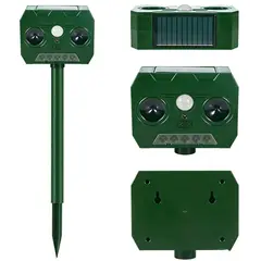 MOONCORE - Ahuyentador Ultrasonico Solar De Roedores Y Conejos 1200mah