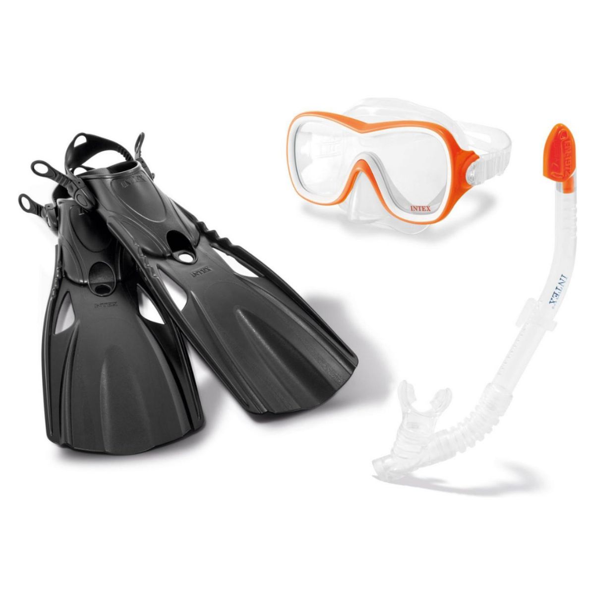 INTEX - Set De Buceo Intex Mascara  Snorkel  Aletas