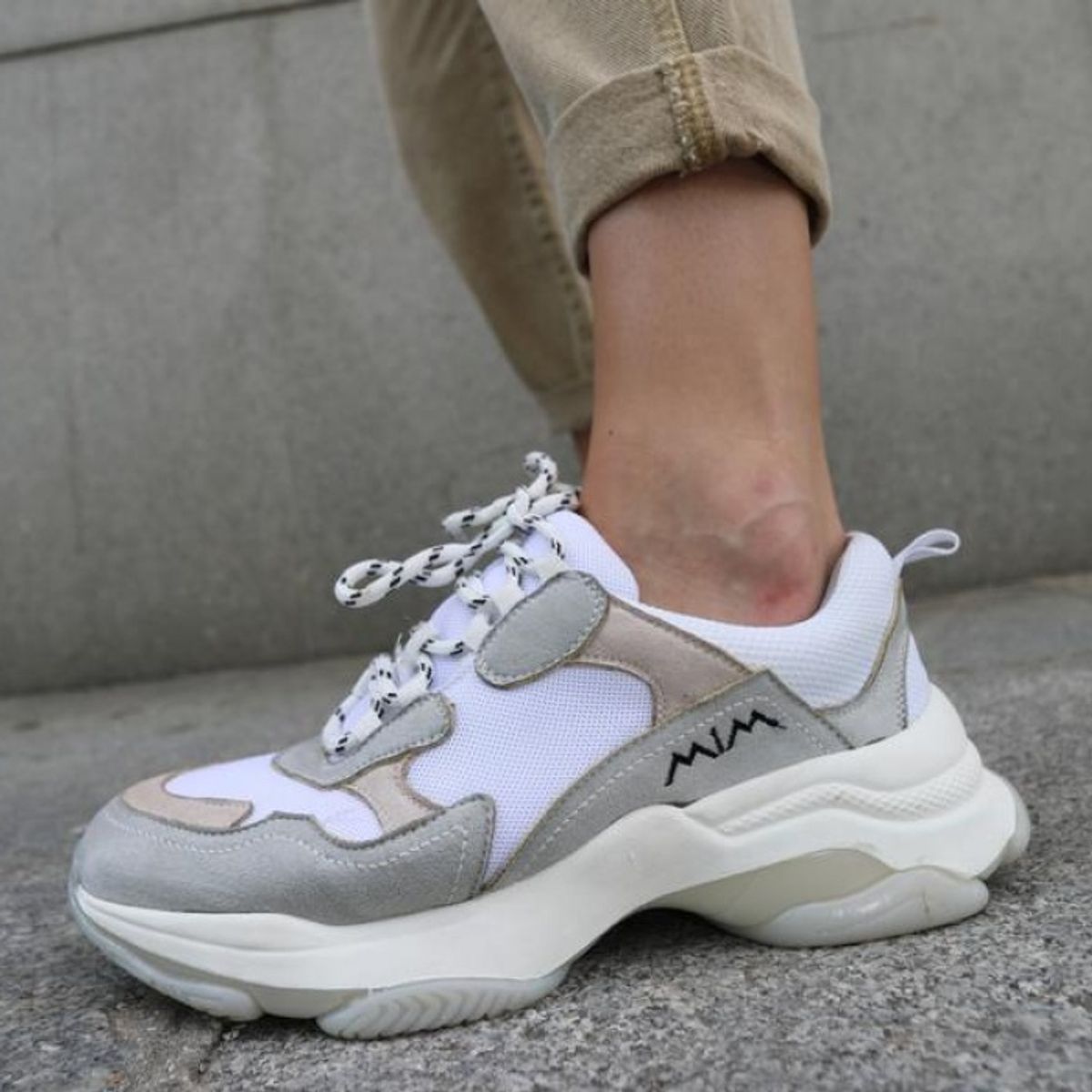 MIM - Mim Zapatilla Urbana Mujer Gris