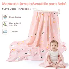 ZSPK - Manta de Arrullo Swaddle - Toalla de baño para Bebé Recién Nacido