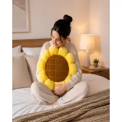 MYLHOGAR - Cojin Decorativo Girasol Para Sofa Y Dormitorio