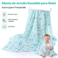 ZSPK - Manta de Arrullo Swaddle Toalla de baño para Bebé Recién Nacido