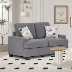 MSA MUEBLES SANTA ANA - Sofá Altari 2 Cuerpos Grey