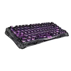 GENERICO - Teclado Gravastar V75 lite Transparente Negro