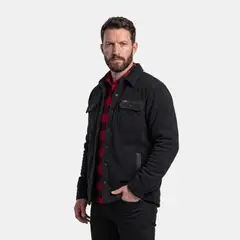 QUEBEC - CHAQUETA POLAR GRIZZLY NEGRO