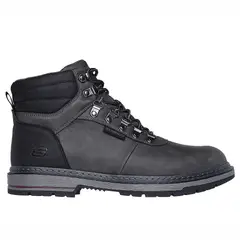 SKECHERS - Botín Waterproof Hombre Relaxed Fit Corado - Jaxx Gris 205232-CHAR