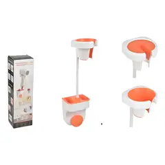 GENERICO - Porta Secador de Pelo Universal para Baño Color Blanco