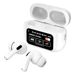 GENERICO - Audífonos Inalámbricos Bluetooth TWS con Estuche de Carga y Pantalla Touch Interactiva de 1.47"